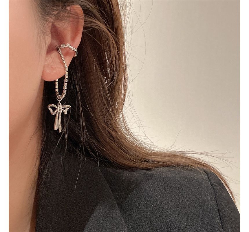 Cuff Ear Rhinestone Bow