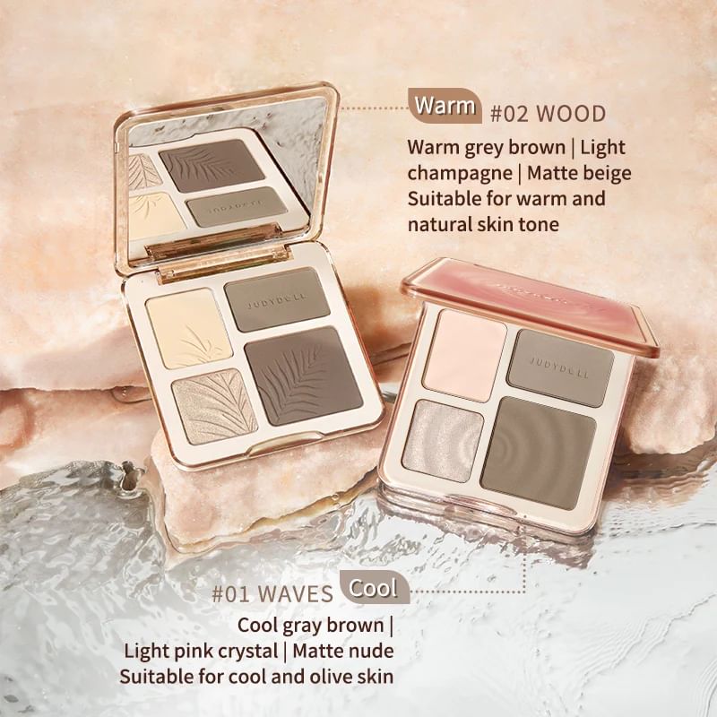 2 IN 1 Highlighter Contour Palette