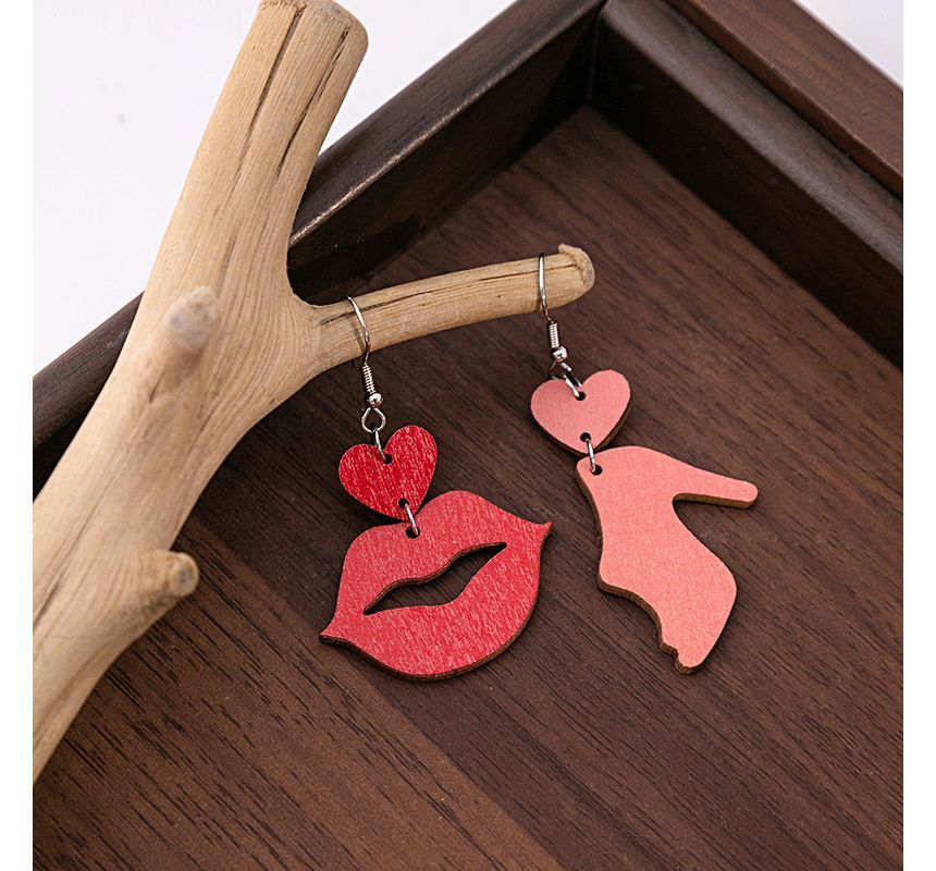 Wooden Drop Earring