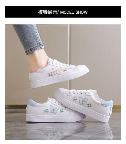 Butterfly Lace Up Sneakers