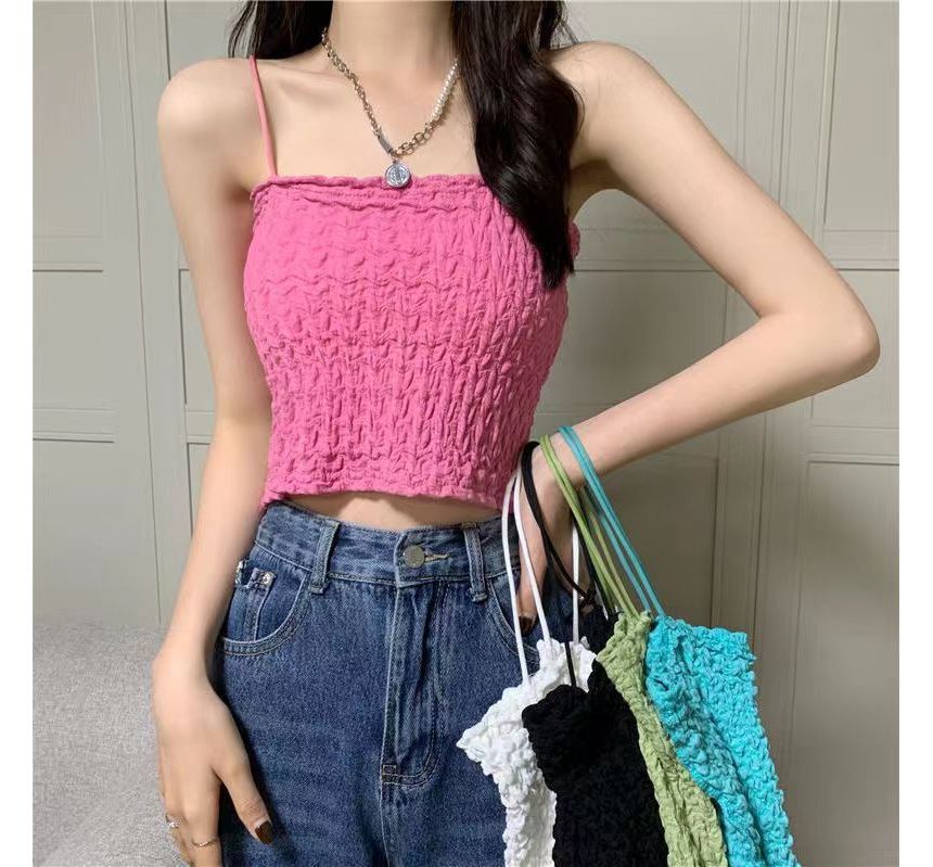 Ruched Top Cami Cropped