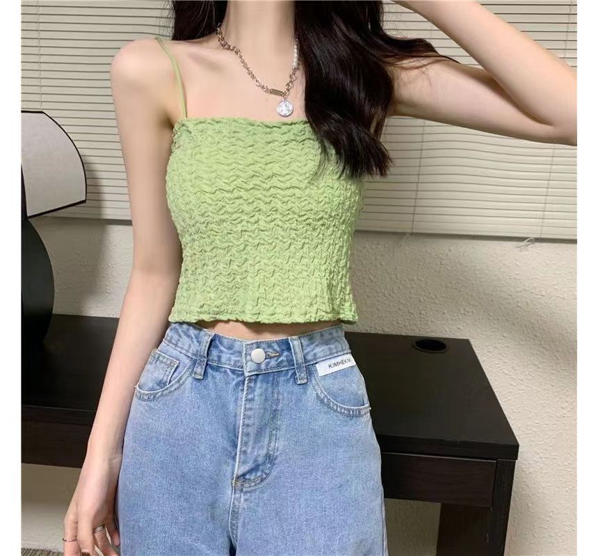 Ruched Top Cami Cropped