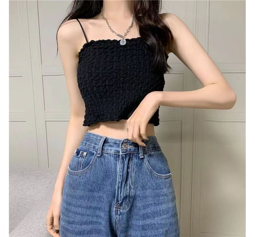 Ruched Top Cami Cropped