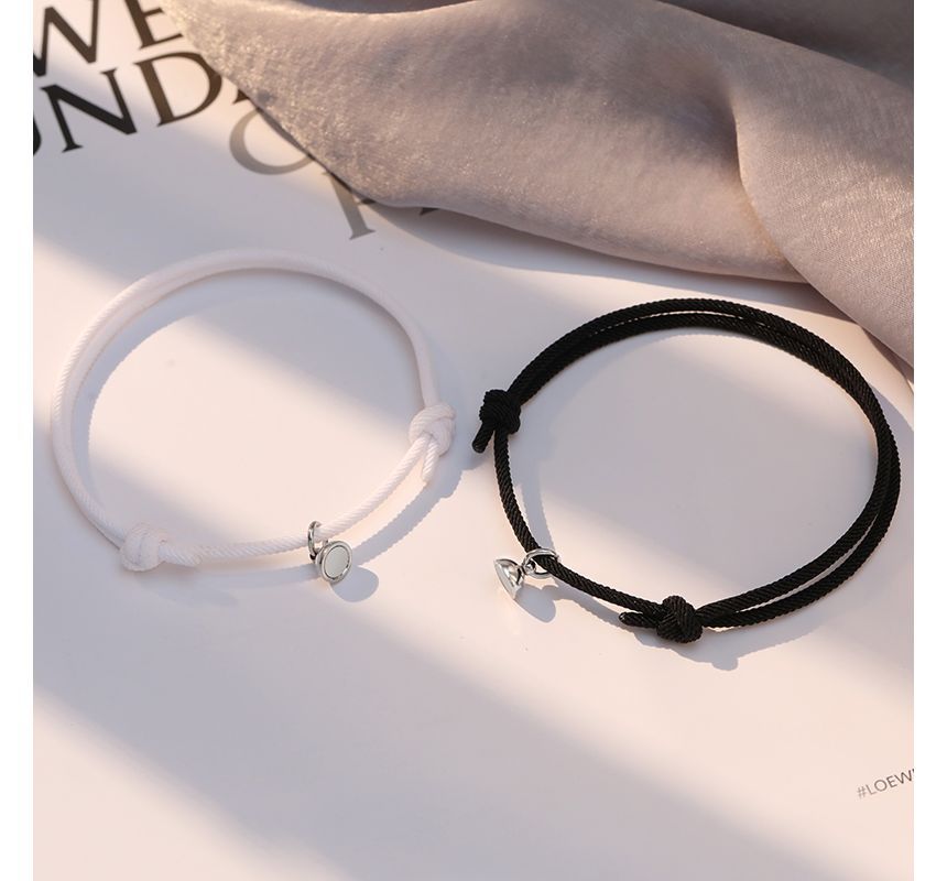 Couple Matching Magnetic Cord Bracelet