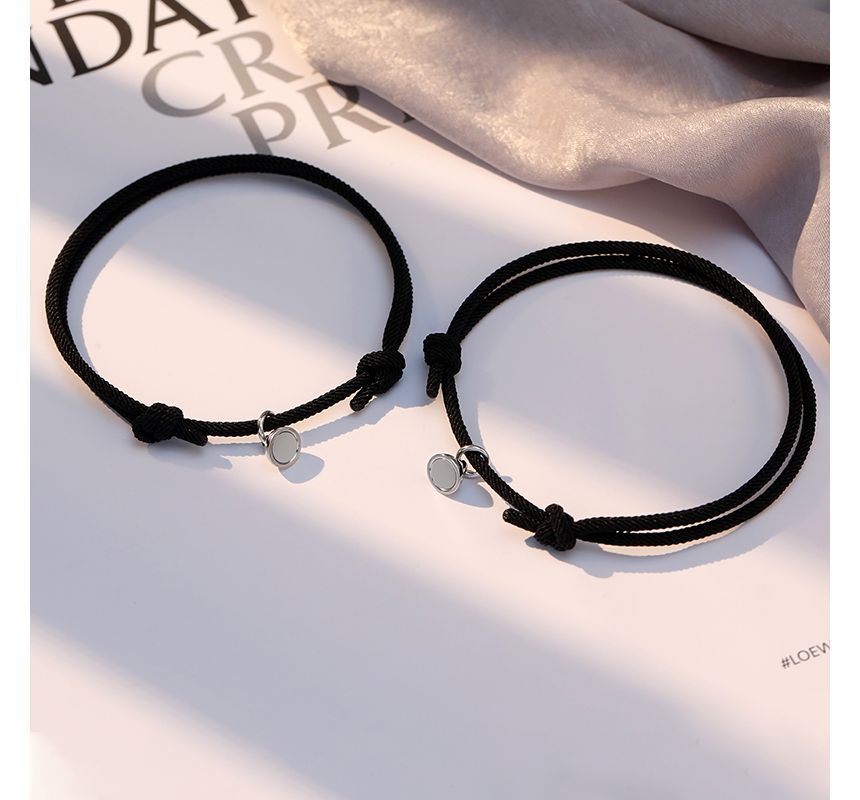 Couple Matching Magnetic Cord Bracelet