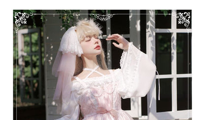 Spaghetti Strap Bow Two Tone Lolita A-Line Dress