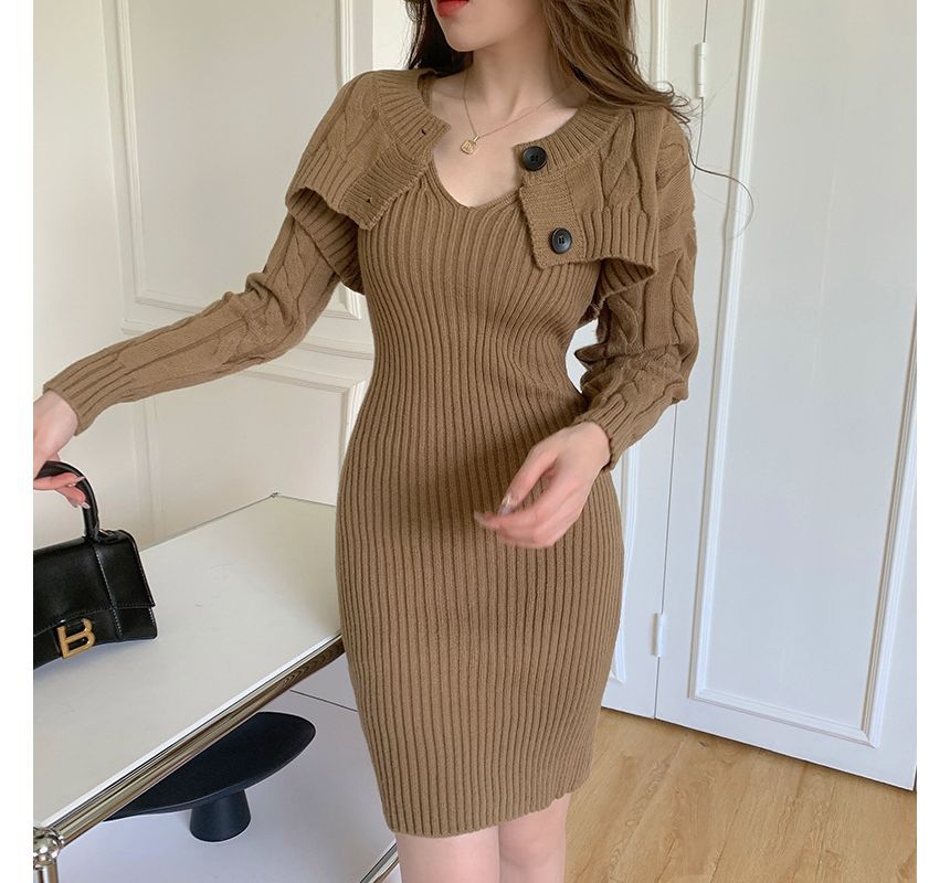 Plain Cropped Cardigan