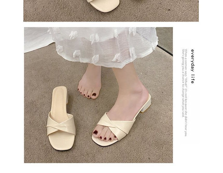 Heel Slide Sandals Chunky Knot