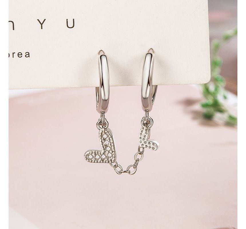 Chained Drop Huggie Earring