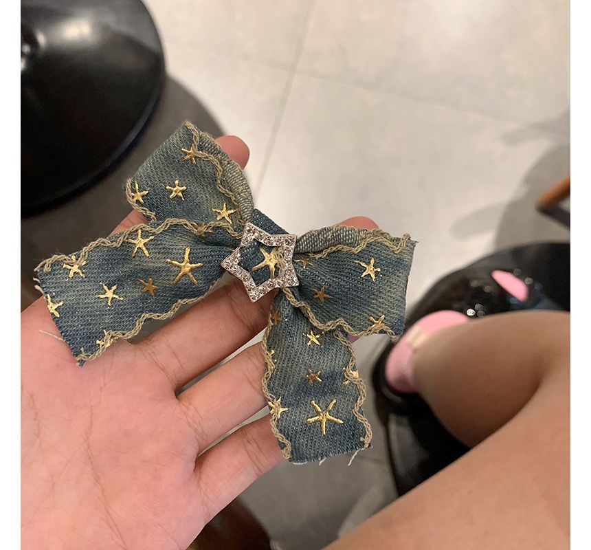 Star Bow Hair Clip (Various Designs)