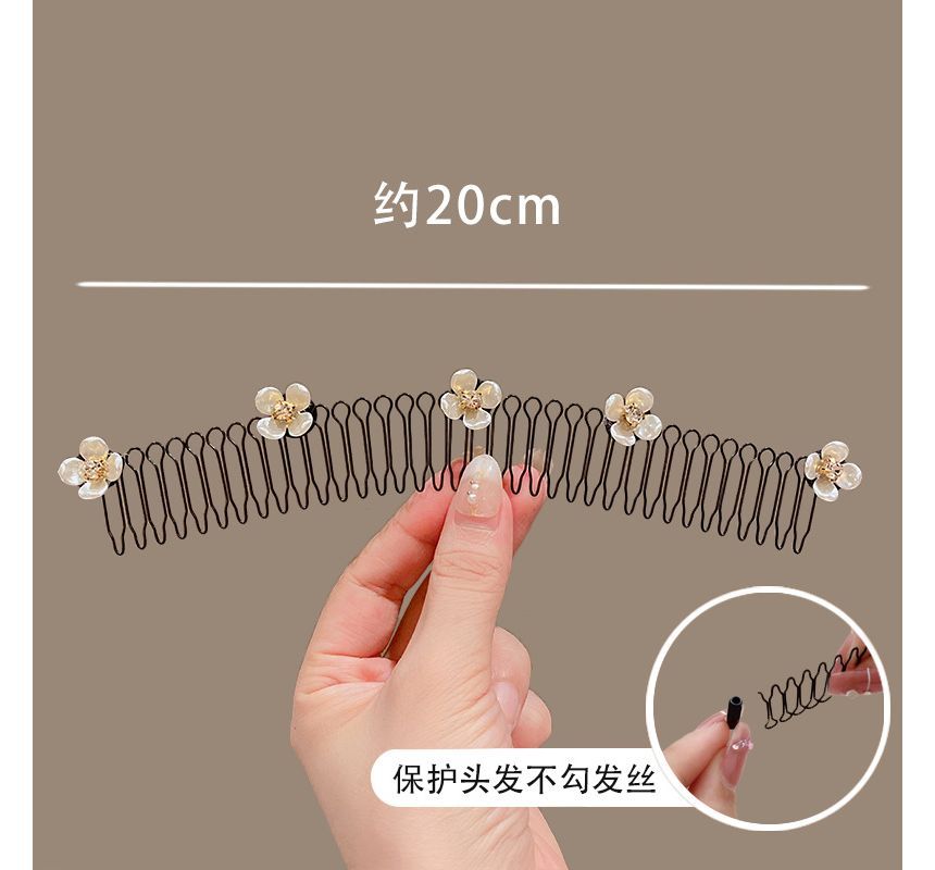 Acrylic Alloy Hair Comb (Various Designs)