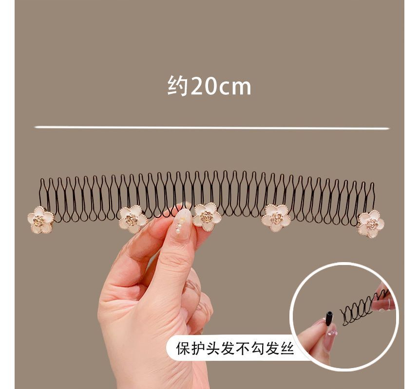 Acrylic Alloy Hair Comb (Various Designs)