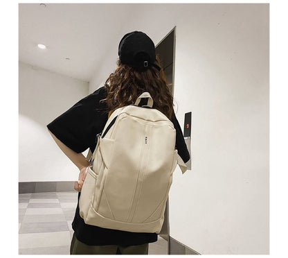 Faux Leather Backpack