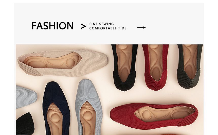 Pointy Flats Knit