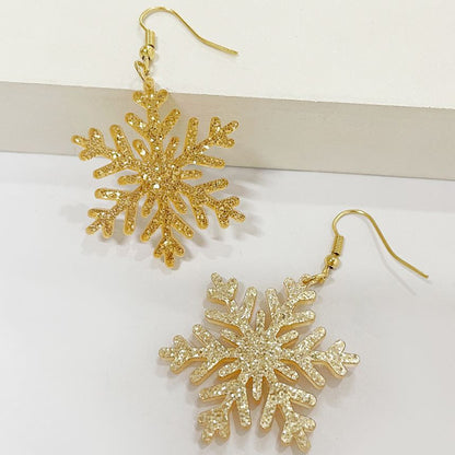 Snowflake Acrylic Drop Earring