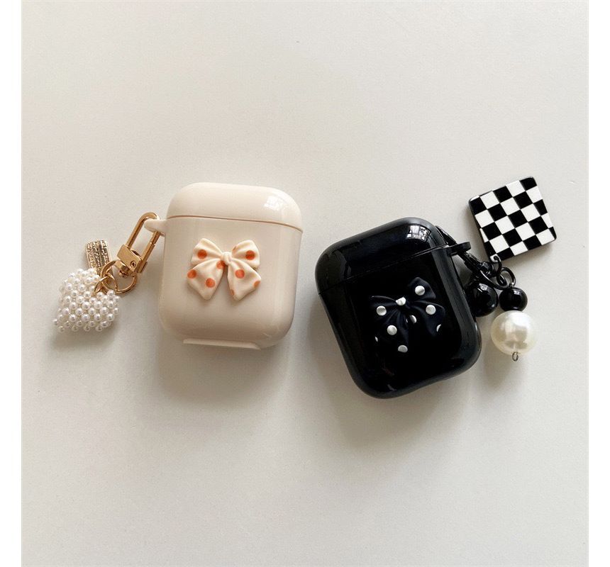 Bow Case / Faux Pro Earphone AirPods Pearl Skin