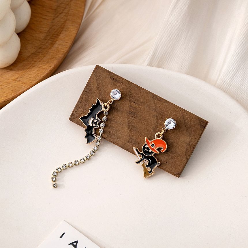 Halloween Glaze Alloy Drop Earring