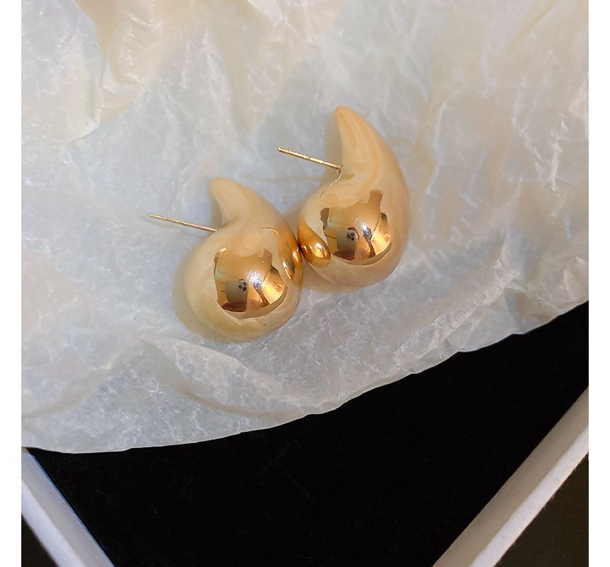 Stud Ear Waterdrop Necklace /