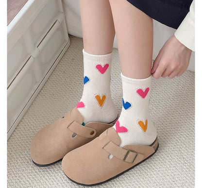 Heart Print Socks