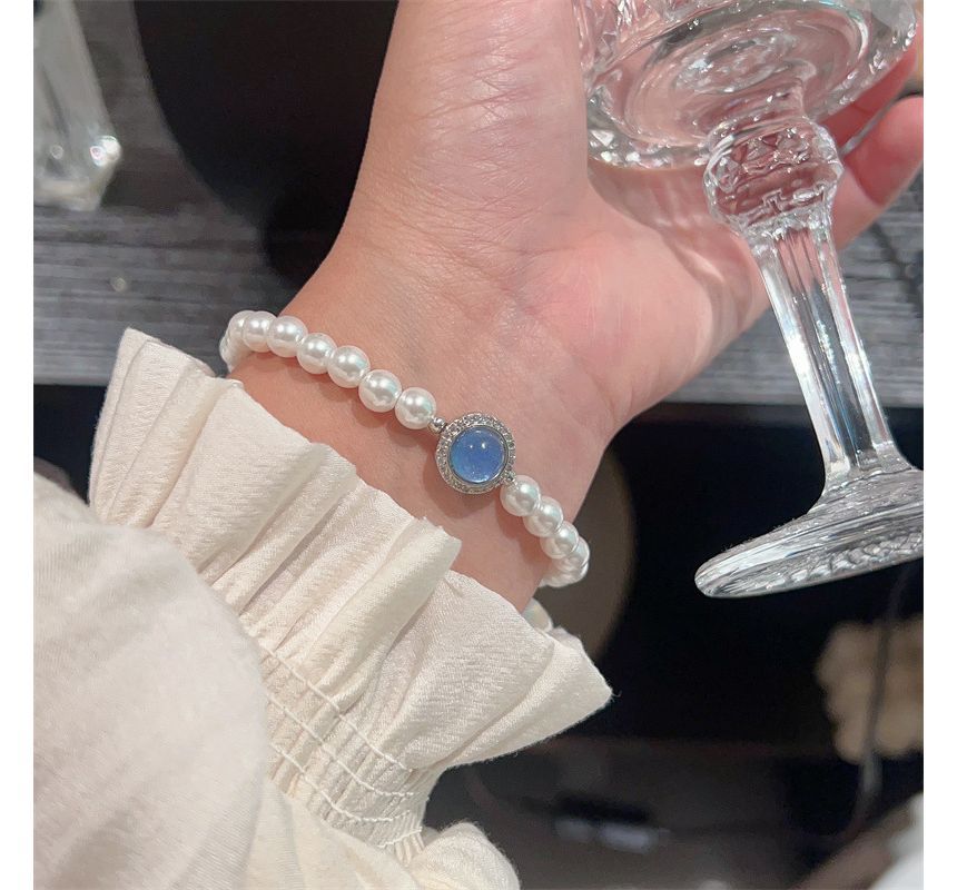 Bracelet Faux Pearl Gemstone