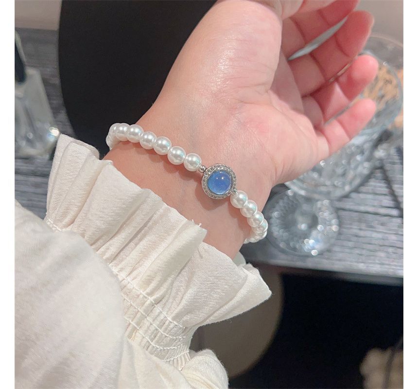 Bracelet Faux Pearl Gemstone