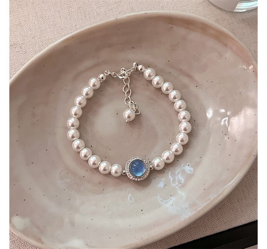Bracelet Faux Pearl Gemstone
