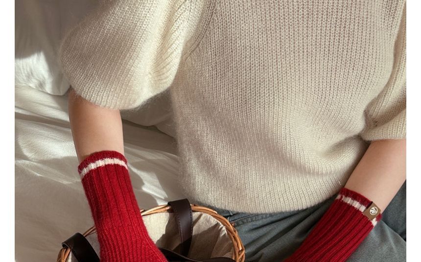 Knit Fingerless Gloves