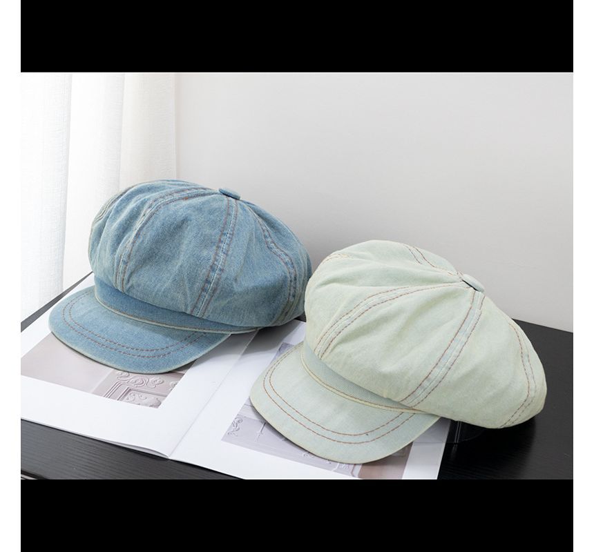 Cap Newsboy Denim
