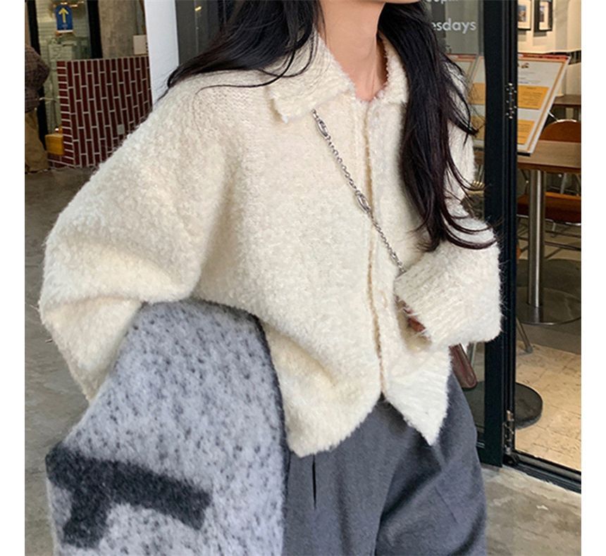 Cardigan Collar Plain