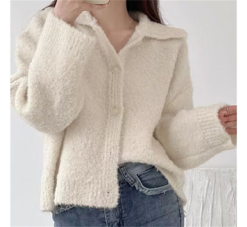 Cardigan Collar Plain