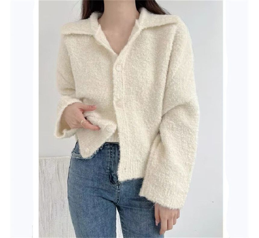 Cardigan Collar Plain