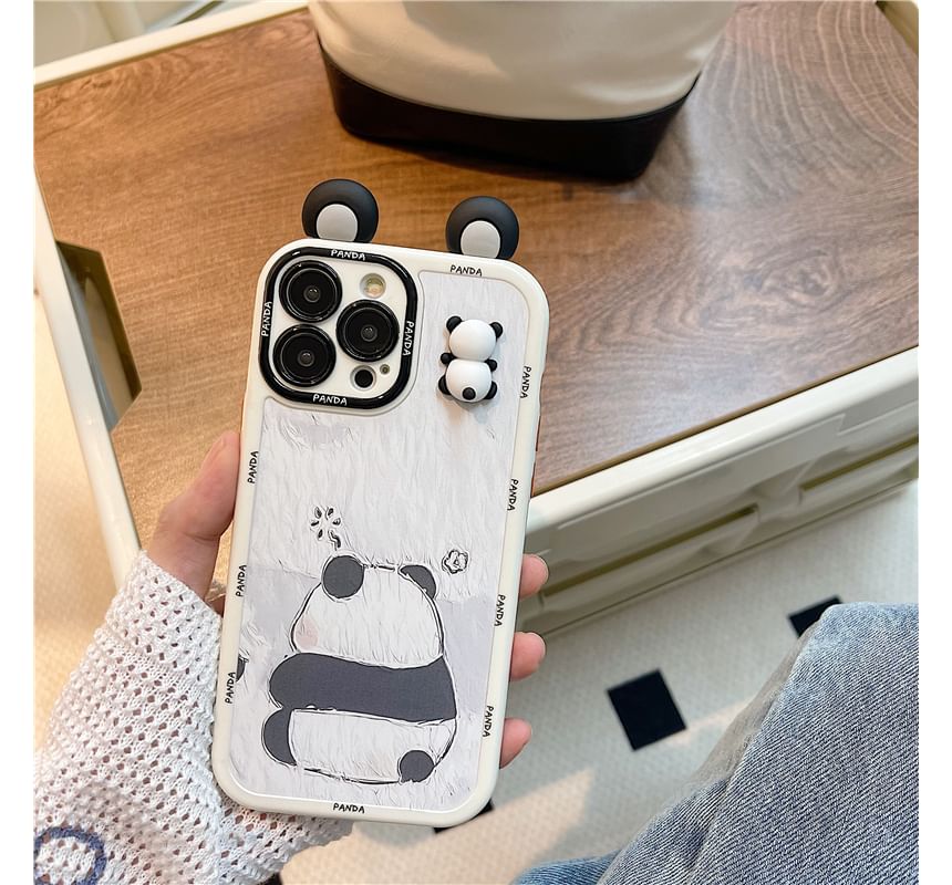 Panda Phone Case - iPhone 14 Pro Max / 14 Pro / 14 Plus / 14 / 13 Pro Max / 13 Pro / 13 / 13 mini / 12 Pro Max / 12 Pro / 12 / 12 mini / 11 Pro Max / 11 Pro / 11 / SE / XS Max / XS / XR / X