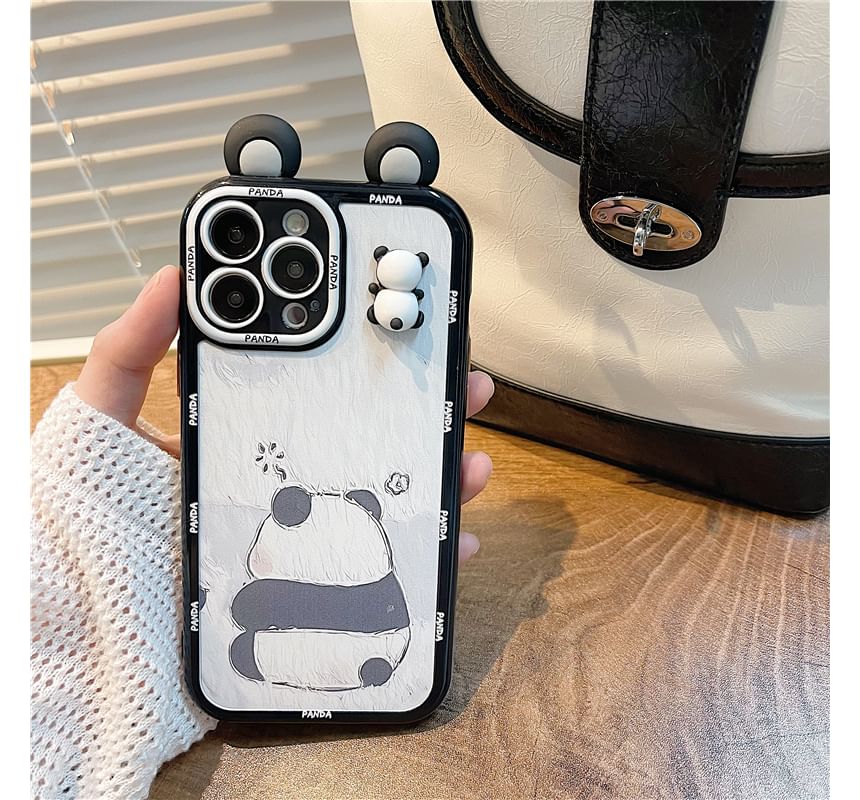 Panda Phone Case - iPhone 14 Pro Max / 14 Pro / 14 Plus / 14 / 13 Pro Max / 13 Pro / 13 / 13 mini / 12 Pro Max / 12 Pro / 12 / 12 mini / 11 Pro Max / 11 Pro / 11 / SE / XS Max / XS / XR / X