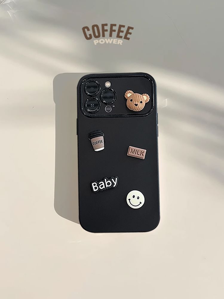 Case Phone Coffee Bear