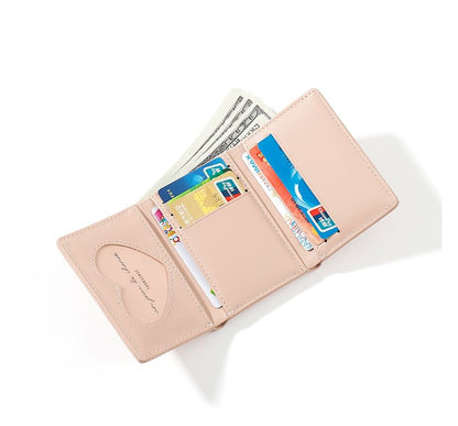 Cat Lettering Trifold Short Wallet