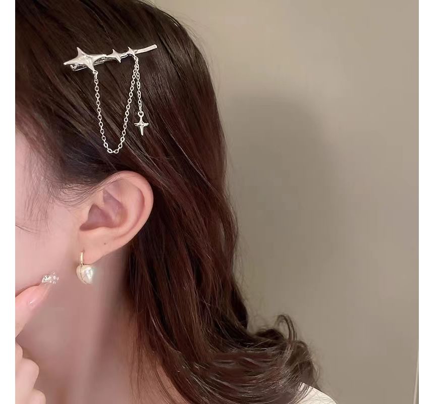 Hair Chain / Star Pin Clip Alloy