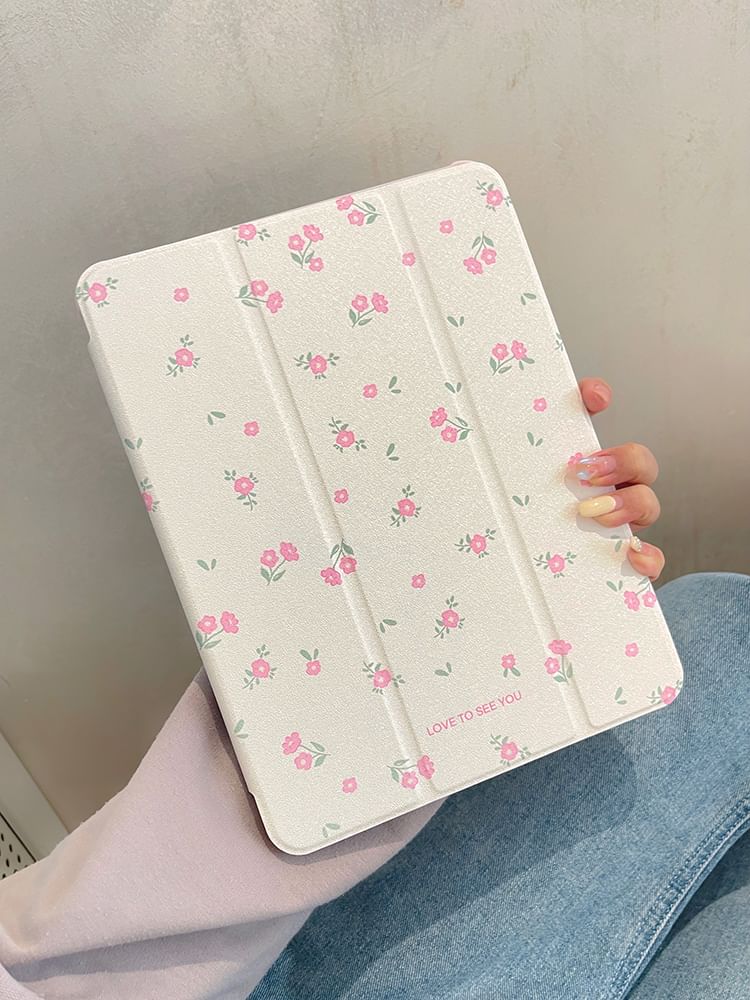 iPad Case Mirrored Floral