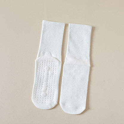 Plain Ribbed Anti-Slip Socks