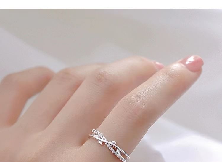 Branches Layered Alloy Open Ring