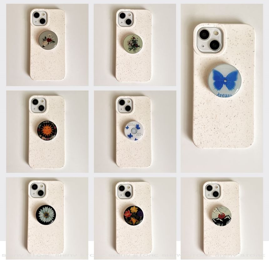 Retro Cartoon Print Phone Stand