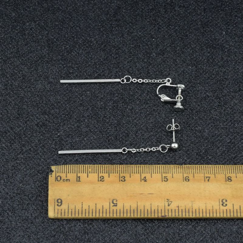 Bar Dangle Earring / Clip-On Earring