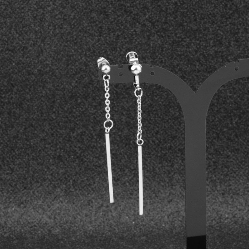 Bar Dangle Earring / Clip-On Earring
