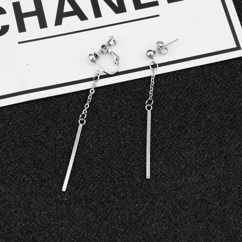 Bar Dangle Earring / Clip-On Earring