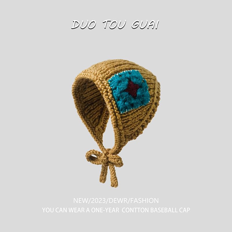 Earmuffs Patchwork Knit