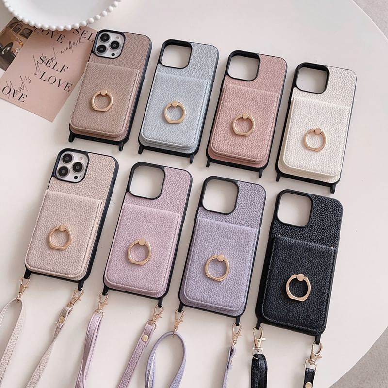 Phone Case Holder Faux Leather Card