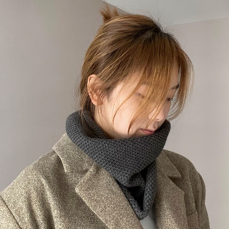 Multi-Way Knit Plain / Beanie Scarf