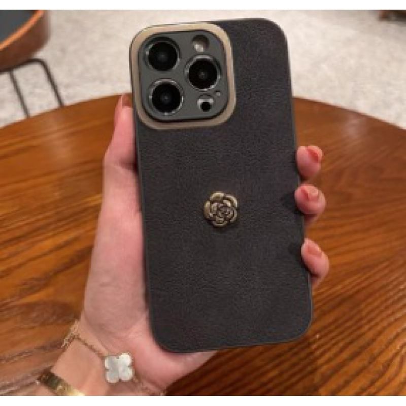 Floral Applique Leather Patterned Phone Case For iPhone 11, 11 Pro, 11 Pro Max, 12/12 Pro, 12 Pro Max, 13, 13 Pro, 13 Pro Max, 14, 14 Plus, 14 Pro, 14 Pro Max, 15, 15 Plus,15 Pro, 15 Pro Max