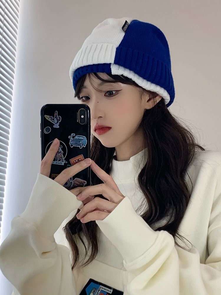 Beanie Knit Tone Two