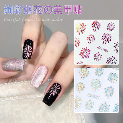 Fireworks Nail Art Stickers (Various Designs)