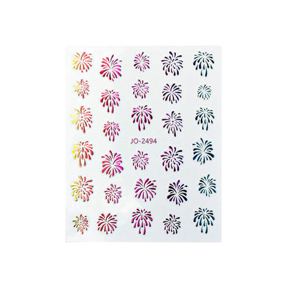 Fireworks Nail Art Stickers (Various Designs)